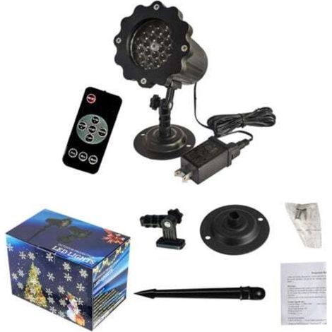 Projecteur LED extérieur de Noël, projecteur étanche avec télécommande, projecteur de décoration de Noël et d'Halloween pour fête intérieure (1/4)
