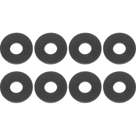 8 Pcs Joint Plat 8mm Alésage 20mm Diamètre Extérieur Noir (1/5)