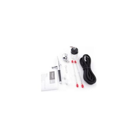 Professionnel Pistolet aerographe kit/Double Action/avec Aiguille de 0,2/0,3/0,5 buse et Tuyau. (1/5)
