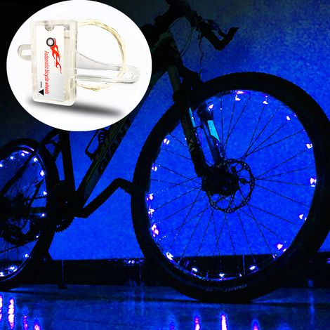 Éclairage LED pour jantes de vélo - Décoration de cadre et éclairage des rayons pour VTT, idéal pour le cyclisme nocturne