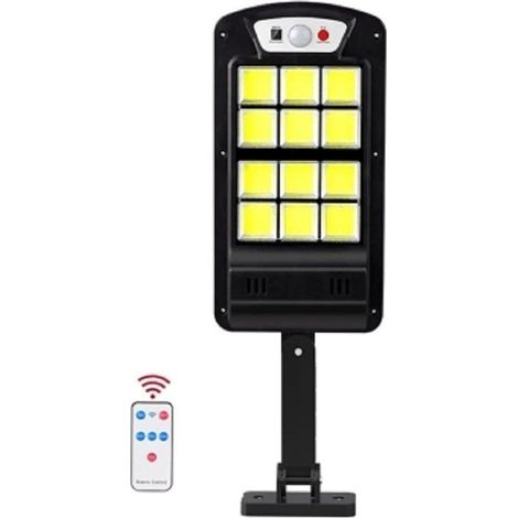 TrAdE Shop Traesio - Luce Ad Energia Solare Sensore Di Movimento A Led Staffa Telecomando Giardino - (1/4)