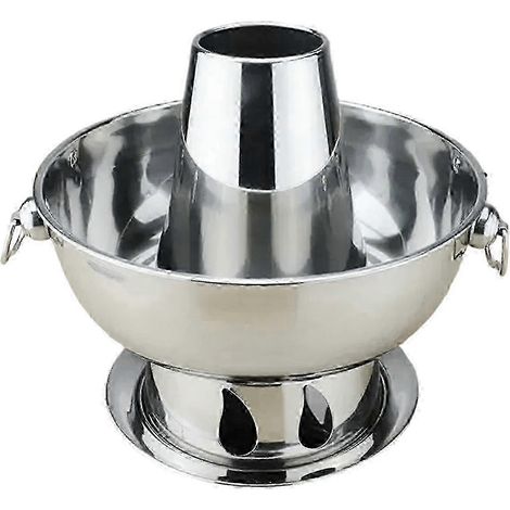Hochwertiger Edelstahl-Hotpot mit 1,8 Litern Fassungsvermögen, ideal für chinesisches Lammfondue, Holzkohle-Hotpot und Picknicks im Freien (JH2cdb3). (1/5)