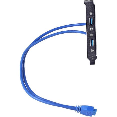 20-Pin-auf-USB-3.0-Dual-Port-Kabelstecker, erweitert Ihren USB-3.0-Anschluss auf dem Motherboard zum Computergehäuse B (1/5)