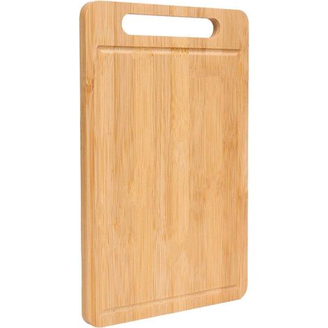Planche à découper de cuisine, planche à découper ménagère en bambou durable (1/5)