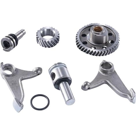 L'arbre à cames de course de moto et le kit de bras de bascule, kit de tête de moteur de moto, accessoires de bascule inférieurs du moteur, ensemble de 6 pièces, matériau de (1/5)