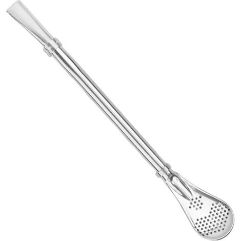 Cuillère filtrée de paille à boire en acier inoxydableen acier inoxydable - Cuillère filtrée de paille à boire en acier inoxydableen acier inoxydable (1/5)