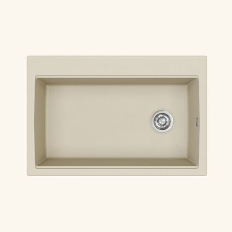Evier granit Turtl Helika LARGUS beige 1 bac XL 840x560