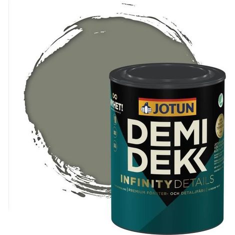 Peinture Bois - DEMIDEKK INFINITY DETAILS - Lasure Opaque Satinée - Gris Ciment - 0,75L (1/2)