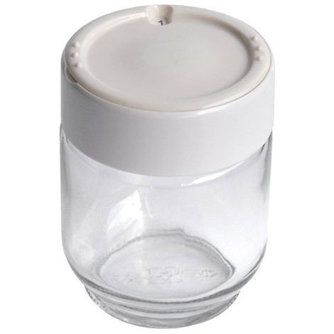 Pot en verre avec couvercle blanc – Compatible yaourtières Moulinex Yogurteo – Préparation yaourts maison pratique et efficace - SS-193233