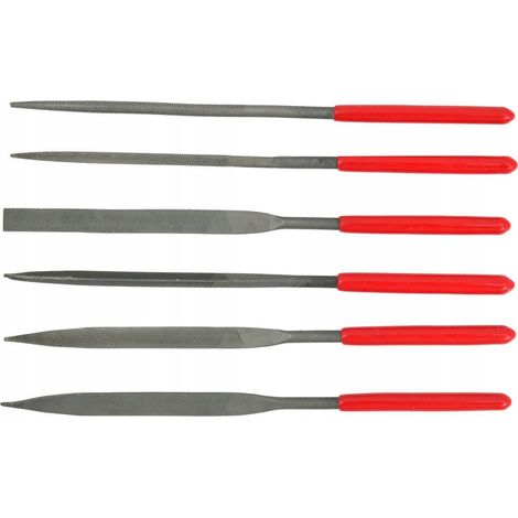 Outils de finition awtools needle file set acier carbone plastique