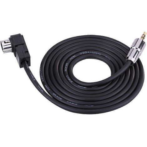 1. Câble audio AUX 1,5 m adaptateur entrée KCA-121B pour autoradio CD 9855, 105, 177, 9887 (1/4)