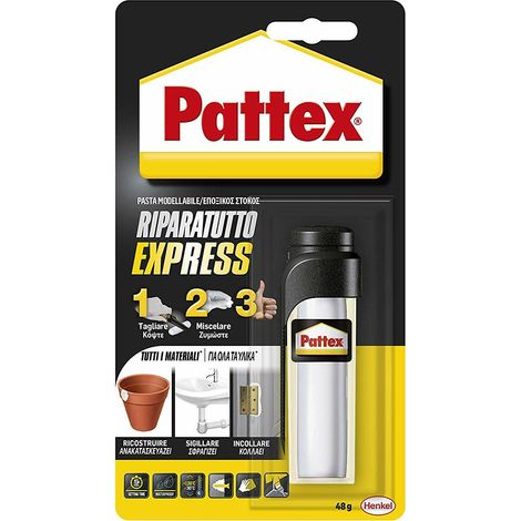 Ripara Express Pattex Colla Epossidica Extraforte Ricostruisce Ripara 48g