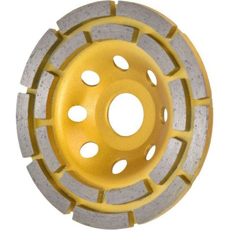 HURRISE Meule à en diamant Meules à en Diamant Meules à Béton à Double Rangée bricolage decoupe 180 115mm/4,53 pouces (1/4)