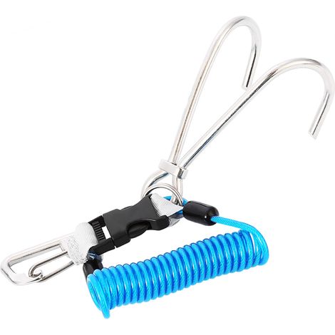 Crochet de récif en acier inoxydable KEEP DIVING, accessoires de sécurité pour la plongée (bleu) (1/5)