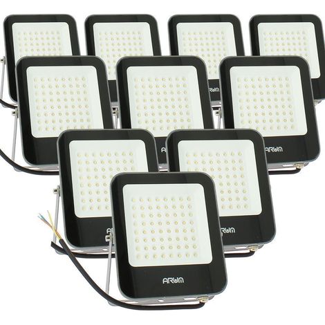 10 Focos LED 50W IP65 SIRAH exterior blanco natural 4000K
