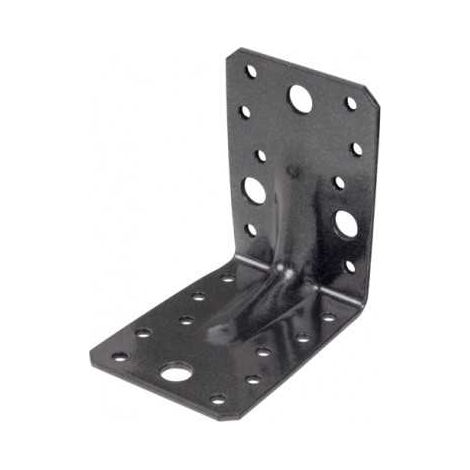 Équerre de fixation renforcée Couleur DURAVIS - largeur (mm) 90 - hauteur (mm) 90 - Profondeur (mm) 65 - Couleur Noir Diamant