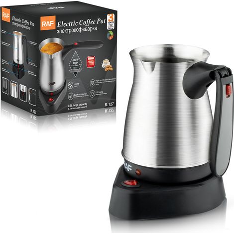 Cafetière turque en acier inoxydable avec poignée, conforme à la norme européenne RAF, 500 ml. (1/5)