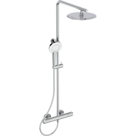 Ideal Standard CeraTherm - Conjunto de ducha con termostato, diámetro 25 cm, 3 chorros, cromo A7704AA (1/4)