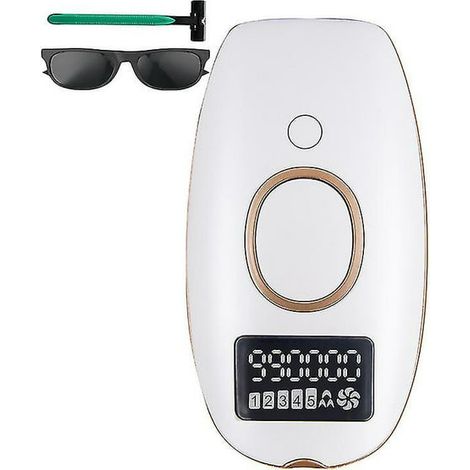 Épilateur Laser IPL 900000 Flashs Lumière Pulsée Homme Femme, Appareil Épilation Définitive Domicile, Technologie Flash Intense, Peau Claire (1/5)