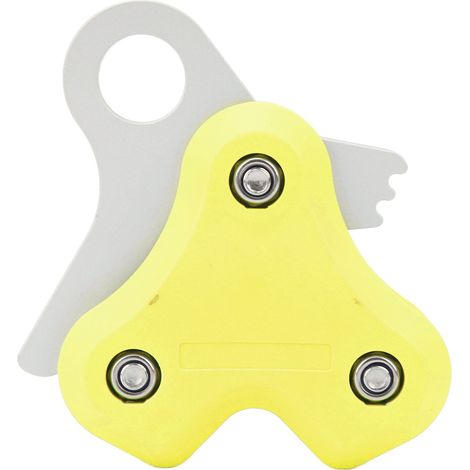 Poulie de plongée universelle en alliage d'aluminium, charge max 250KG, enrouleur à corde haute efficacité, opération simple, couleur jaune fluorescent. (1/5)