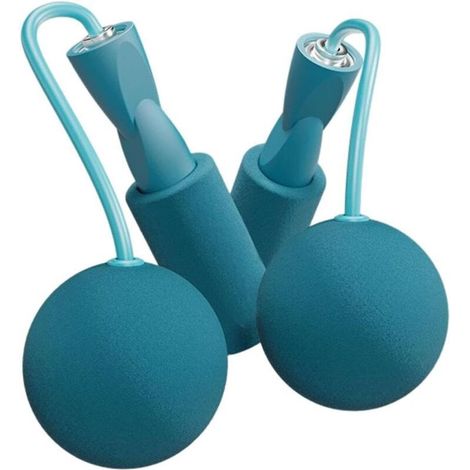 Corde à sauter sans fil – Corde à sauter lestée pour fitness Outil de saut d'exercice aérobic portable pour la maison, accessoires d'entraînement pour femmes, hommes, adultes,, brûlent des,6cm (1/4)