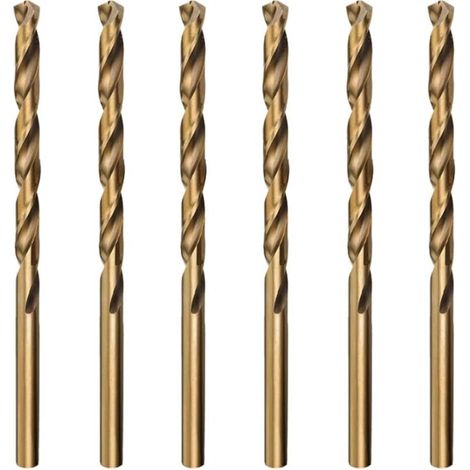 XEPHO 6pcs M35 Foret Cobalt Metal Hélicoïdaux, 2mm HSS Forets Meche Metal Professional pour Inox Alliage Alliage de Haute Température Titane Cuivre Fer (1/5)