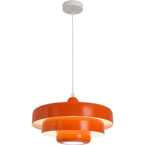 Suspension nordique en métal vintage,lustre plafonnier moderne milieu de siècle à 3 couches,13,7 pouces pour salon et couloir,couleur (1/5)