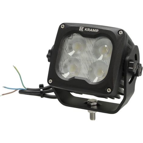 Lampada da lavoro a LED, quadrata, 70W, 6000lm 10/45V, riscaldata con sensore T°, fascio ampio, 4 LED Kramp LA104041 (1/5)