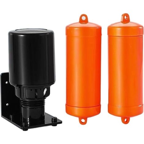 Interrupteur à flotteur 70AB, contrôleur automatique de niveau d'eau 5 A 250 V, double boule pour pompe réservoir système d'alimentation en eau de piscine (orange) (1/4)