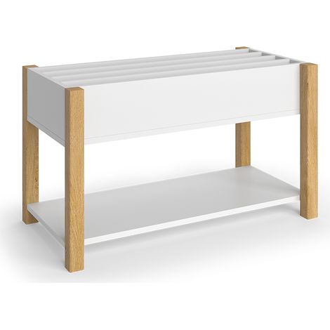 Scaffale per bambini Malia, Bianco/quercia, 80 x 46 cm, Vitalispa