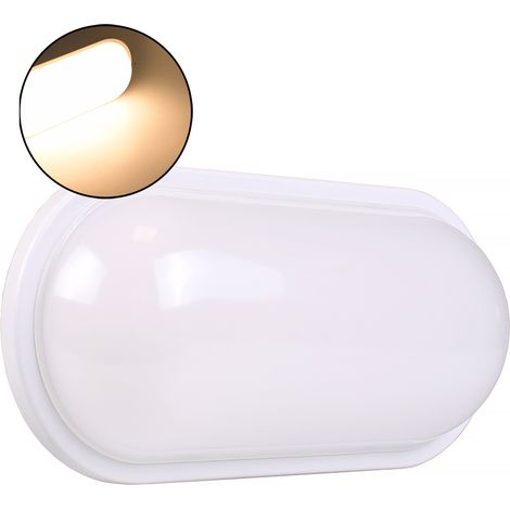 APPLIQUE LED DA PARETE IP65 LUCE CALDA 3000K - DESIGN OVALE PER GIARDINI E FACCIATE ESTERNE (1/5)