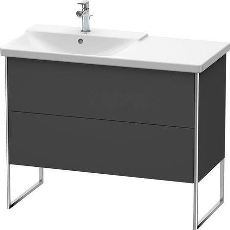 XSQUARE mobile lavabo sinistro lavabo 805x1010x473mm grafite opaco