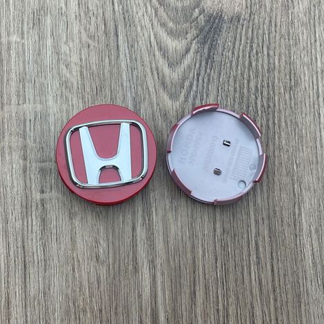 58-mm-Radnabenkappe, kompatibel mit Honda Accord, Odyssey, CR-V, Civic, UR-V, Crosstour, Avantancier, Fit, City, Freed – Felgenmitte, ABS-Radzubehör, 4-teiliges Set – Rot