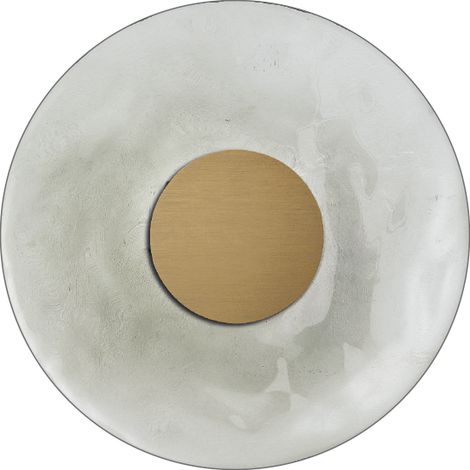 Solaris – Applique Design 12W Or 3000K Avec Verre Fumé Martelé, Cri90, Phase Cut Dimmable - Groupe Rossini (1/5)