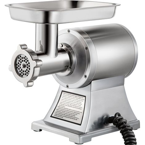 Hachoir à Viande Électrique 1100W, Capacité 150kg/h, Inox, Machine à Saucisses pour Usage Domestique et Professionnel (1/5)