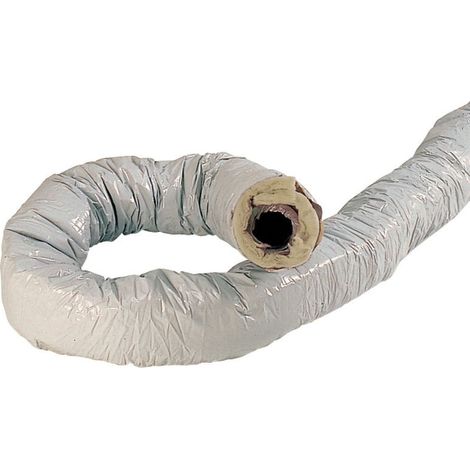 Atlantic – Gaine VMC aluminium isolée 160mm 3m – 423069 – Conduit souple calorifugé avec pare-vapeur PVC – Type CR pour ventilation