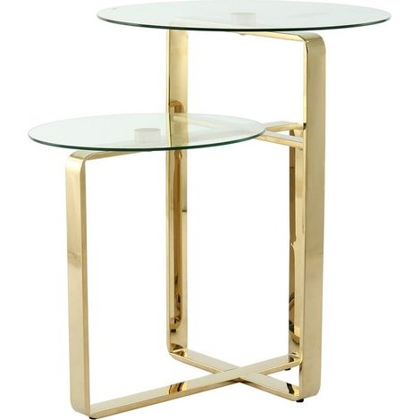 Table d'appoint Catrice 125 - Or et transparent (1/5)