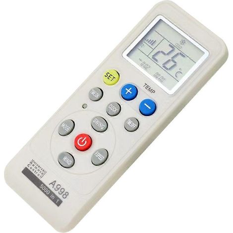 Télécommande universelle pour climatiseur, télécommande LCD 5000 en 1, faible consommation d'énergie (1/5)