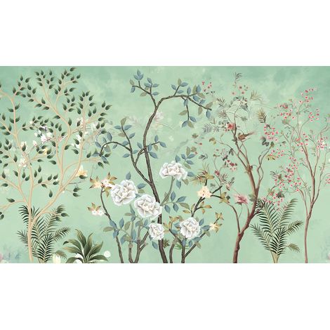 Papier peint panoramique - Fleurs - 325 cm x 194 cm (1/2)