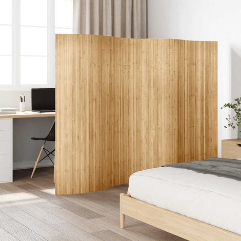 vidaXL Pannello Divisore per la Stanza in Bambù Naturale 250x165 cm