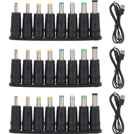 8-in-1 USB-zu-DC-Kabel mit austauschbaren Steckern für Computer und Zubehör (1/5)