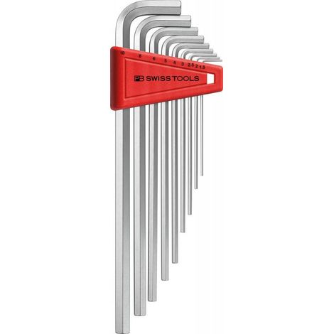 Juego de llaves Allen en soporte de plástico 9 unidades 15-10 mm de largo PB Swiss Tools