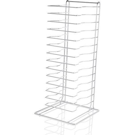 Support pour Poêle à pizza en Chrome L 305 mm l 305 mm H 690 mm 2 - Was Germany