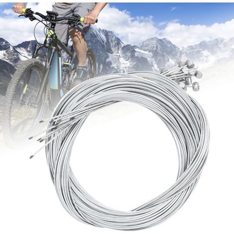 20 pièces de câble de frein en métal pour vélo électrique, longueur 2,5 m, épaisseur 1,6 mm, accessoire cyclisme (1/5)