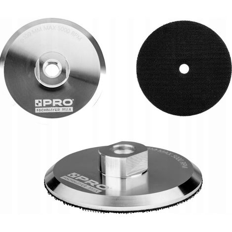 Support de coussinet Velcro PRO 100 mm M14 Aluminium PRO-WA106 (1/2)