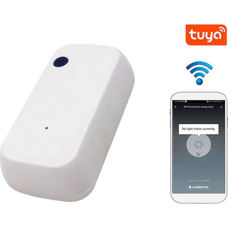 Capteur de luminosité compatible avec l'application Smart Life. Capteur d'éclairage intelligent alimenté par TuYa. (1/5)