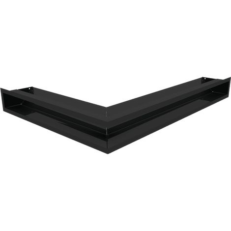 Eck-Lüftungsgitter LUFT rechts 54,7x76,6x9 schwarz (1/5)