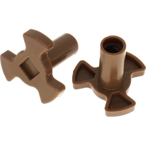 Coupleur pour plateau tournant de micro-ondes (Lot de 2 pièces) — Pièces de rechange : Support de guidage à roulettes et Coupleur d'entraînement pour plateau en verre (1/5)
