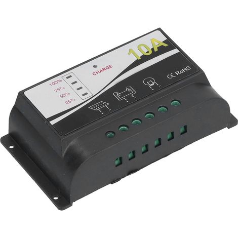 Solar-Laderegler mit robustem ABS-Gehäuse, Entladeregler für Solarmodule, 12 V/24 V (1/5)