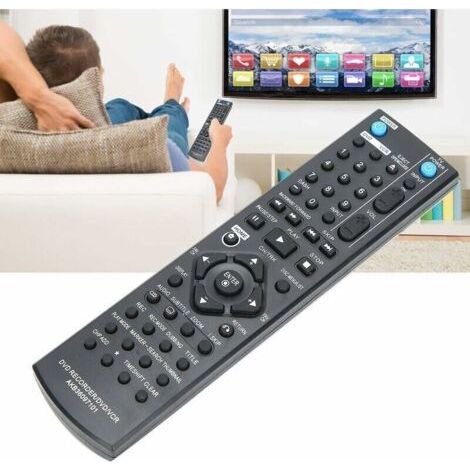 Télécommande pour enregistreur DVD, DVD/magnétoscope/DVDR Remplacement de la télécommande pour LG RC286H / RC297H / RC397H (1/5)